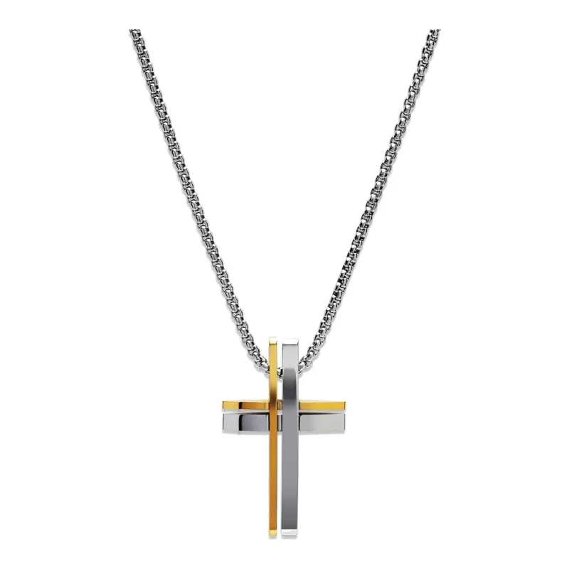 Unique & Co AN-113/50CM Men's Stainless Steel Cross Necklace sold by H.S. Johnson