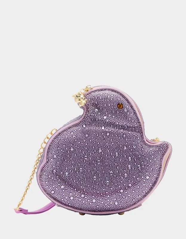 PEEPS® CHICK CROSSBODY LAVENDER sold by Betsey Johnson