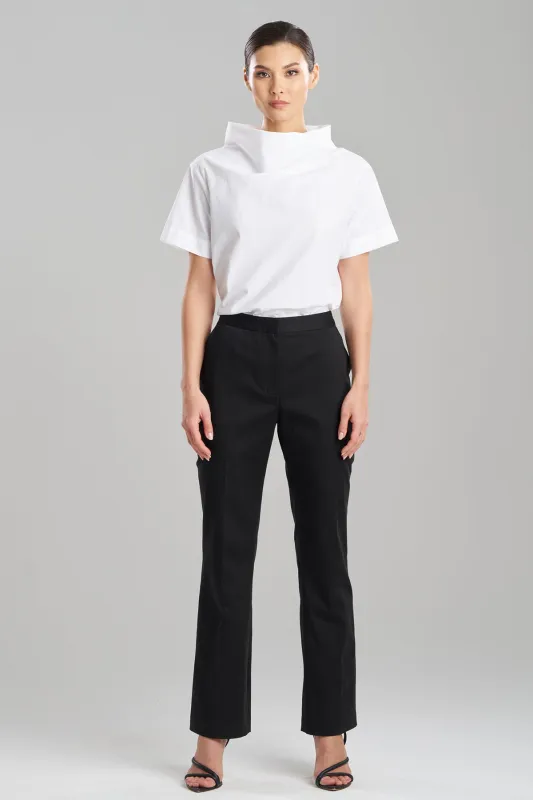 Cotton Chino Front Zip Pants sold by Natori