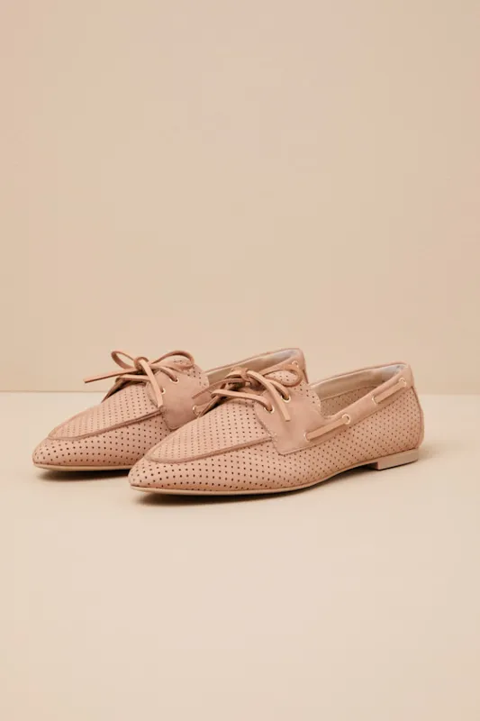 Lakin Bamboo Leather Loafers sold by Lulus