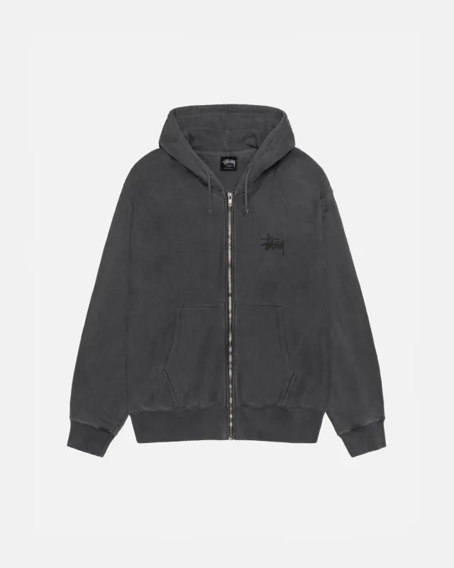 BASIC STÜSSY ZIP HOODIE PIGMENT DYED sold by Stussy