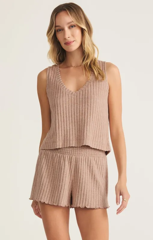 Sloane V-Neck Silky Rib Tank sold by Z Supply