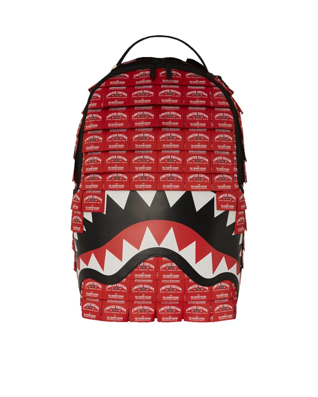 MADE OF WOVEN LABELS SHARK BACKPACK sold by Sprayground