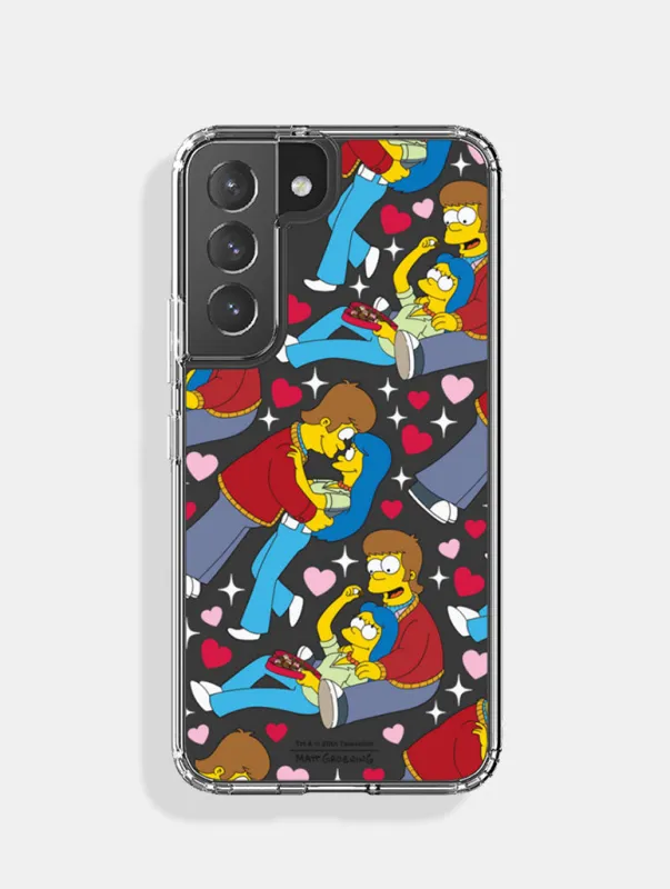 The Simpsons Homer And Marge Android Case sold by Skinnydip London