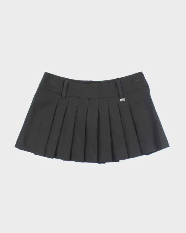 Vintage Y2k 00s Miss Sixty Black Pleated Mini Skirt - S sold by Rokit