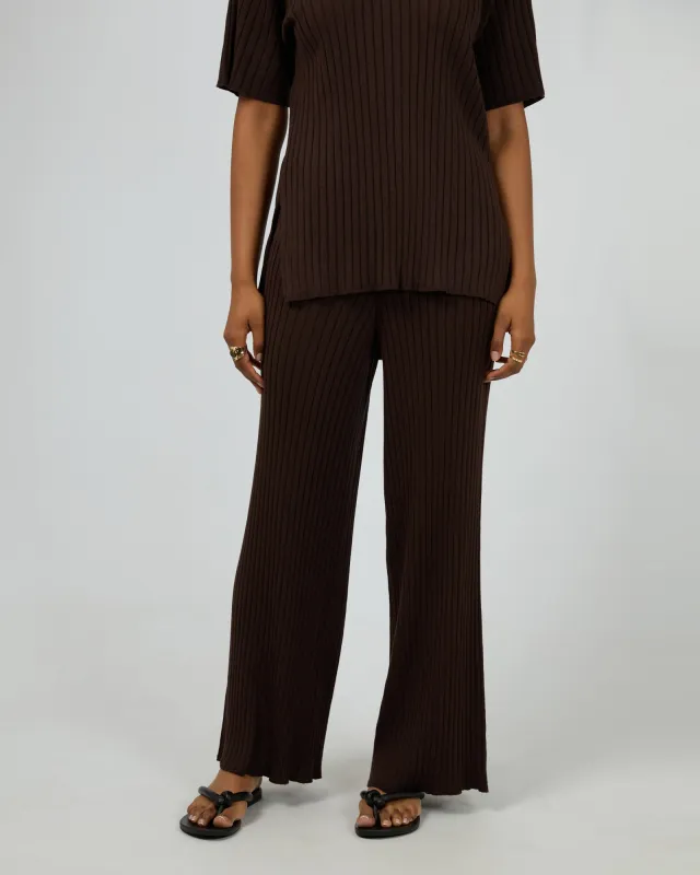 Bianca Knit Pant Brown sold by edge clothing