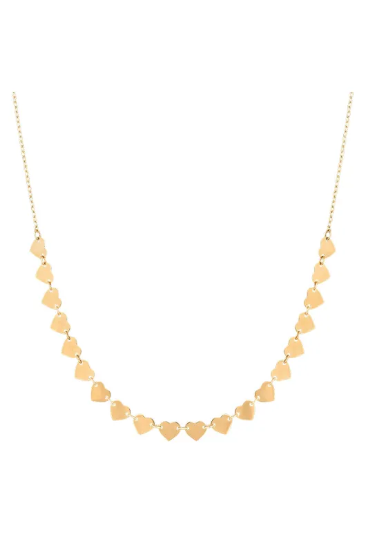 Mini Love Hearts Necklace by Ouf! sold by LoveShackFancy