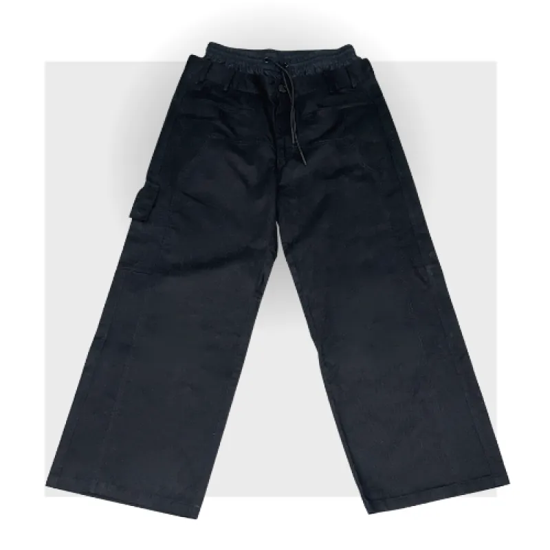Baggy Cargo Boxer Pants Black sold by American Stitch