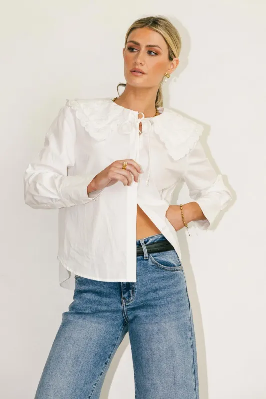 Matea Collared Blouse - FINAL SALE sold by bohme