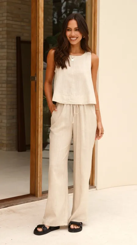 Valene Pants - Natural sold by Billy J