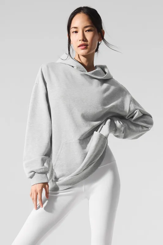 Chill Hoodie - Athletic Heather Grey sold by Alo Yoga