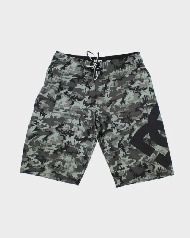 Vintage Y2K DC Skate Co. Camouflage Board Shorts - W30 L11 sold by Rokit