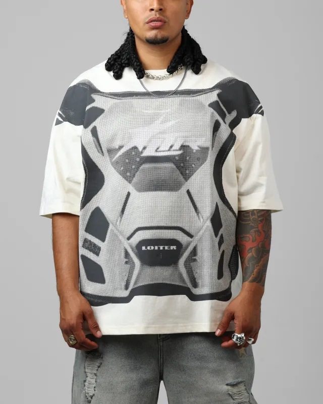 Loiter Motocross Vintage T-Shirt Off White/Grey sold by Culture Kings