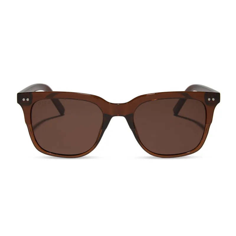 BOBBY - COGNAC CRYSTAL + BROWN SUNGLASSES sold by Diff Eyewear
