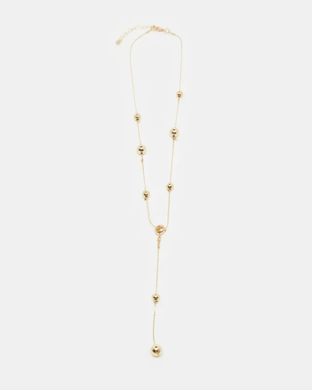 Women Gold Embellished Necklace sold by Redtag
