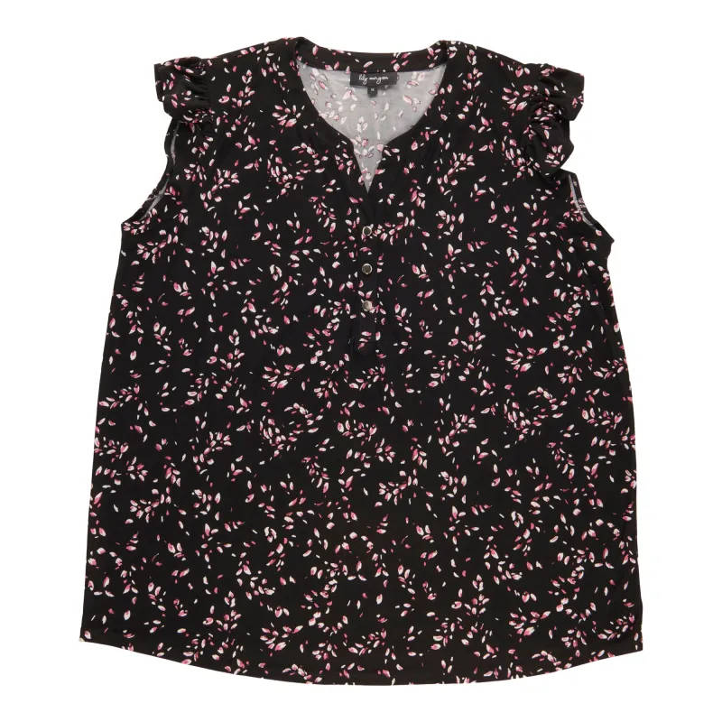 lily morgan Women's Plus Blouse with Ruffle Sleeves sold by Giant Tiger