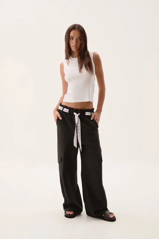Logo Belted Pant 512 sold by Aje
