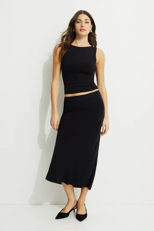 Picot Midi Slip Skirt sold by Dynamite