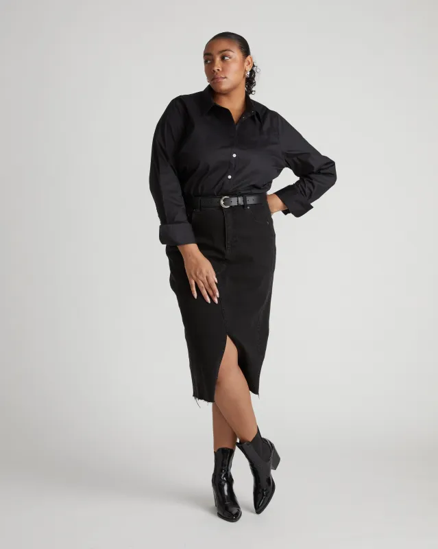 Henning x US Madison Shirt - Black sold by Universal Standard