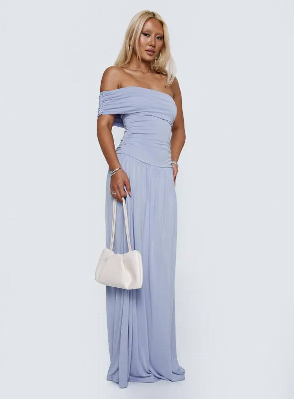 Decadence Strapless Maxi Dress Lilac sold by Princess Polly