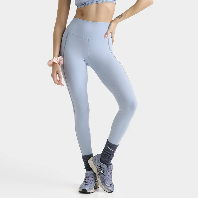 Nike One Women's Dri-FIT High Rise Crop Leggings / Light Armory Blue sold by JD Sports