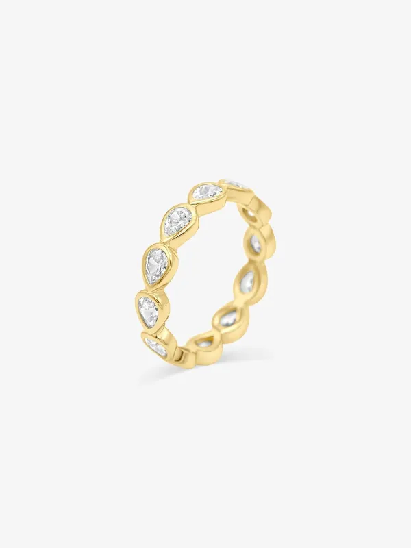 Diamond ring band drop - gold sold by Brando