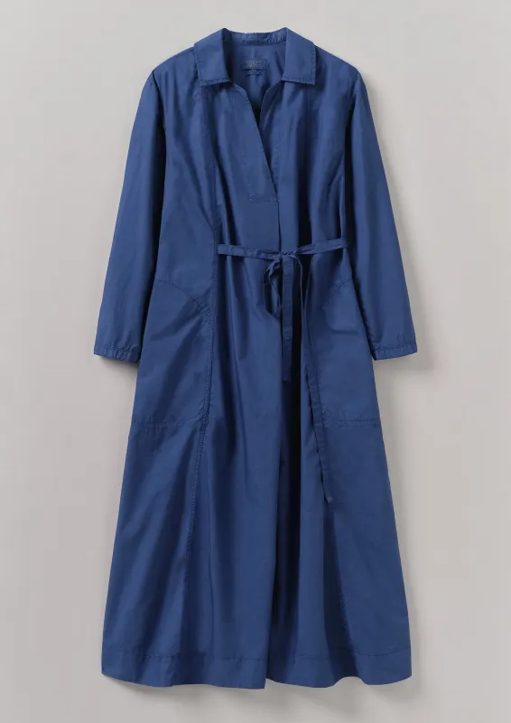 Cotton Poplin Shirt Dress | French Blue sold by TOAST