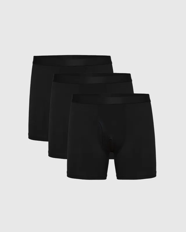 Black Boxer Briefs W/ Fly 3-Pack sold by True Classic