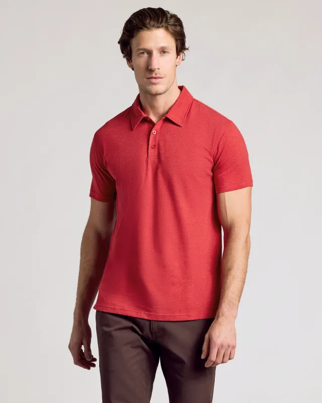 Dark Heather Lava Classic Polo sold by True Classic