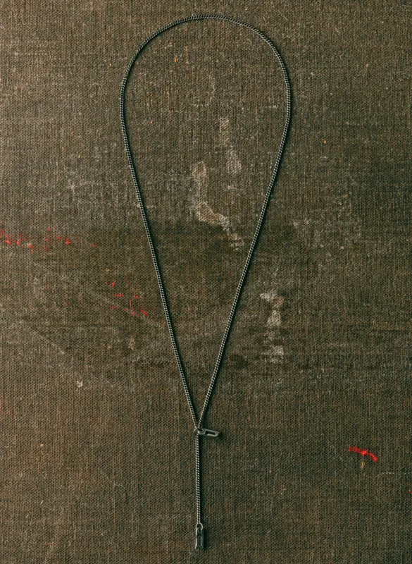 silver drop chain w/ locking j-hooks sold by Imogene + Willie