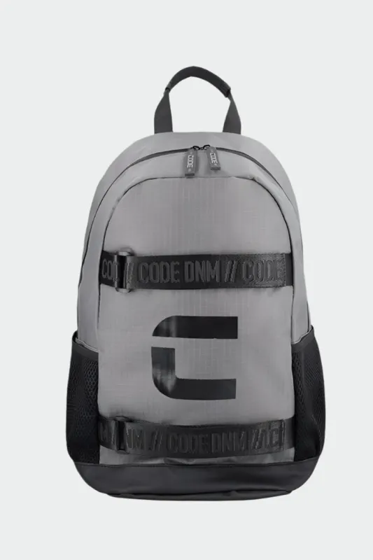 Code Unisex Velcro Strap Backpack Grey/Black _ 183546 _ Grey sold by Tekkie Town