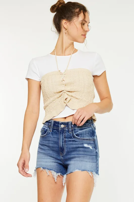 Liv High Rise Shorts sold by Kan Can