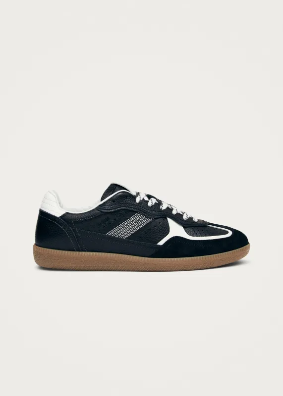 Tb.490 Rife Grain Black & White Leather Sneakers sold by Alohas