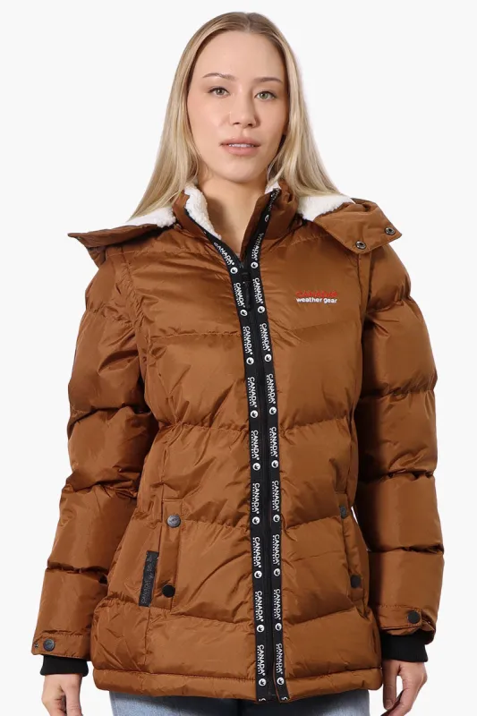 Canada Weather Gear Zip Off Sleeve Bomber Jacket - Brown sold by Fairweather