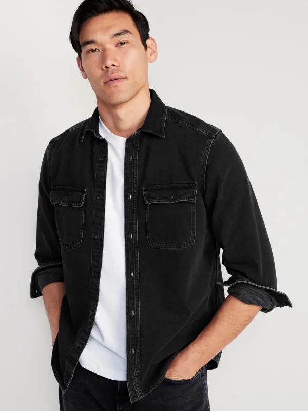 Classic Fit Jean Workwear Shirt sold by GAP