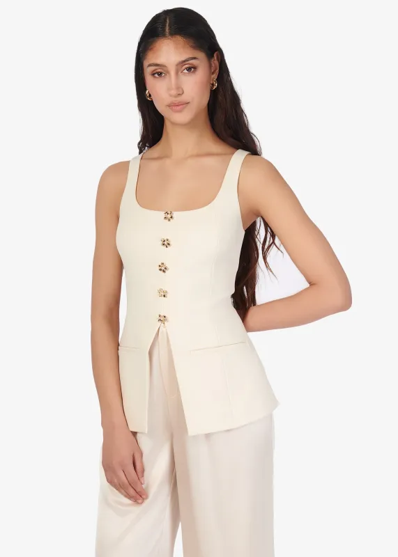 Audra Corset Top Cream sold by Cami NYC