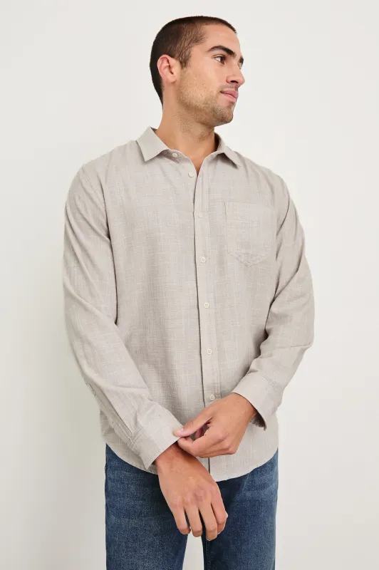 WYATT SHIRT - TAHINI ETCH sold by Rails