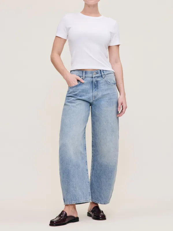 Taylor Relaxed Barrel Petite Ultra High RIse 25" Jeans | Daydream sold by DL1961