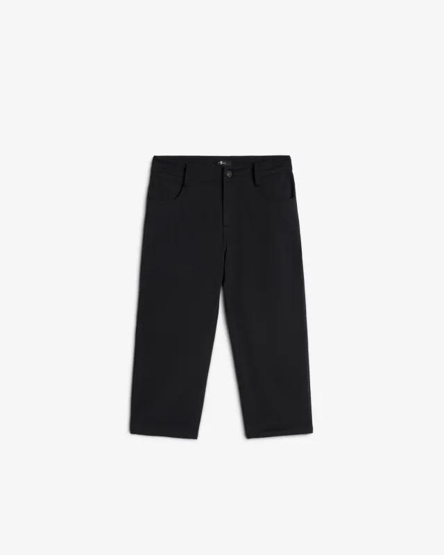Luxe Performance Knit Capri Trouser in Black sold by 7 For All Mankind