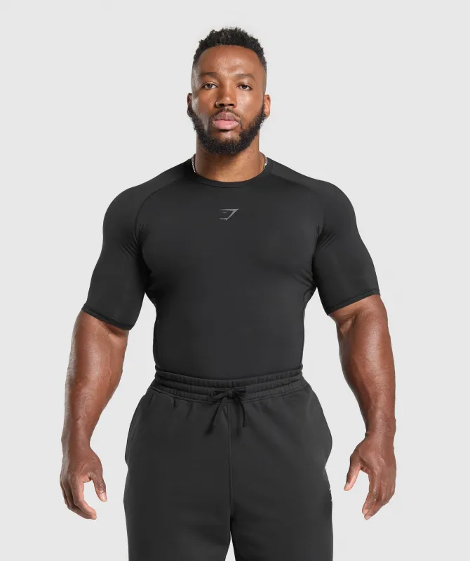Gymshark Element Baselayer T-Shirt - Black sold by Gymshark