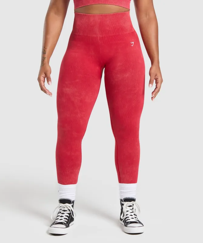Gymshark Gains Seamless Leggings - Carmine Red sold by Gymshark