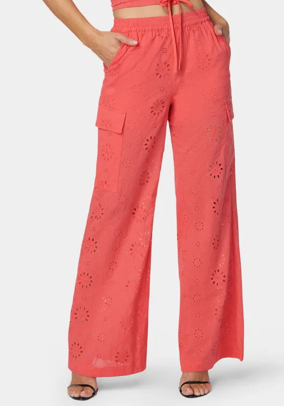 Natural Waist Palazzo Leg Cargo Pant sold by Bebe