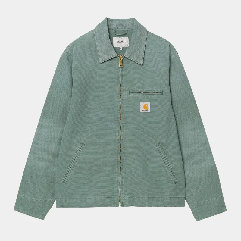 Carhartt WIP Mens Detroit Jacket - Silver Pine Stone Canvas sold by The Foot Factory