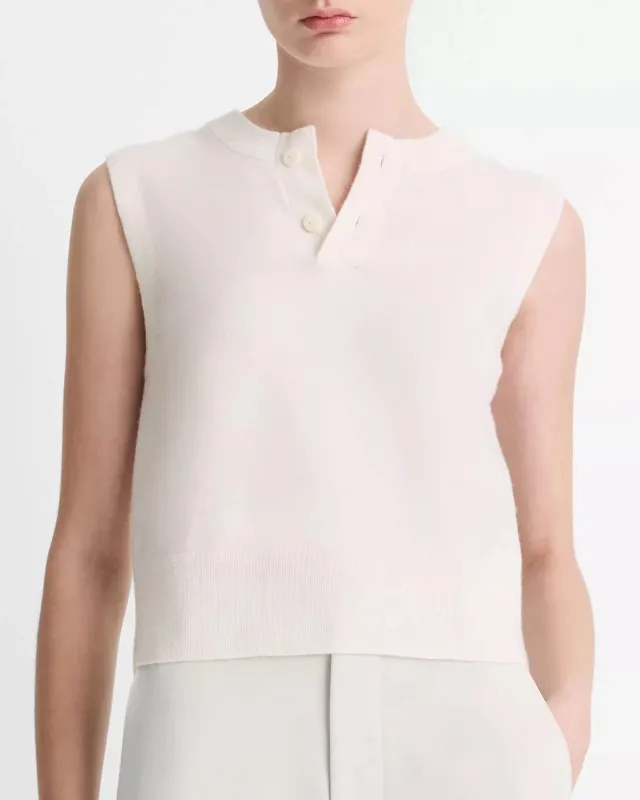 Henley Crew Neck Top sold by TNT Fashion
