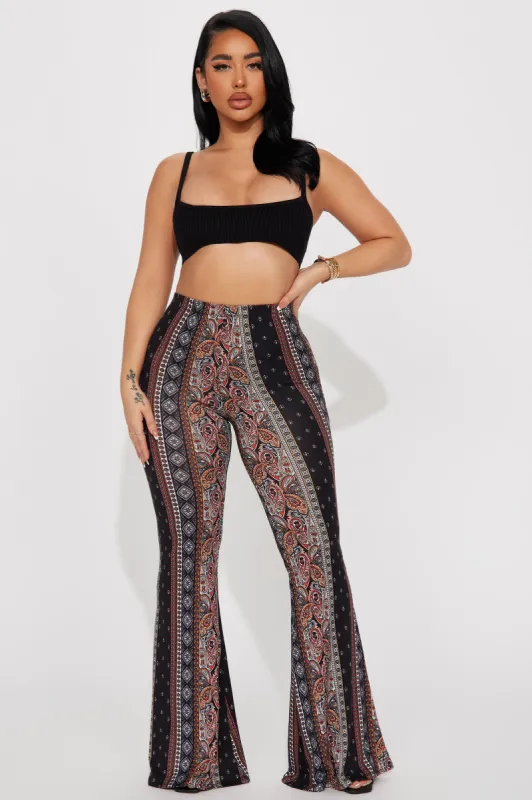 Boho Dreams Flare Pant - Multi Color sold by Fashion Nova
