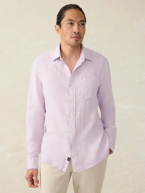 Laguna Linen Shirt - Wisteria sold by Faherty