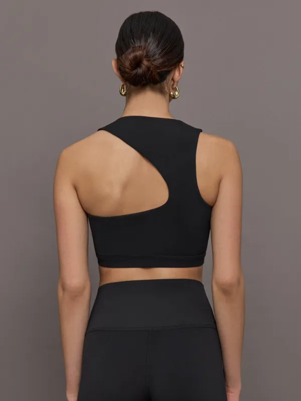 Open Back Bra in Melt - Black sold by Carbon38