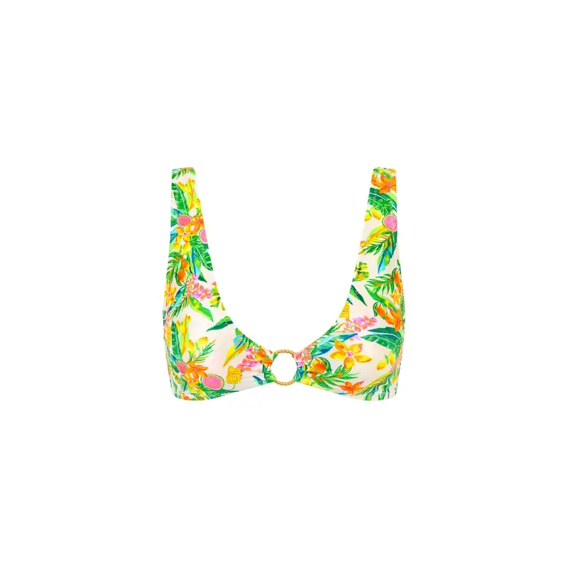 Ring Contour Crop Bikini Top - Golden Hour sold by Kulani Kinis