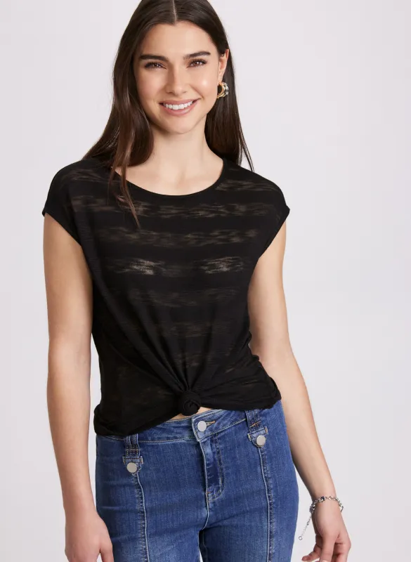 Tonal Striped Top sold by Laura