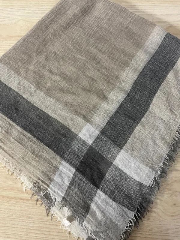 xl light woven minimal scarf sold by Good Market Thrift Store